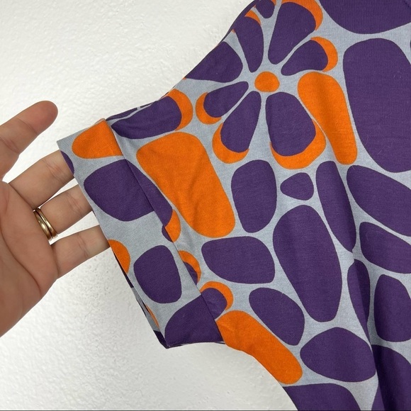 MARIMEKKO Steppi Jersey Dress with Removable Tie Belt, Purple Orange, XXS - Picture 7 of 10